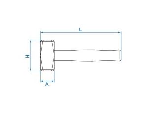 King Tony - MŁOTEK KOWALSKI 1000g 256mm - 7833-10 - image 2