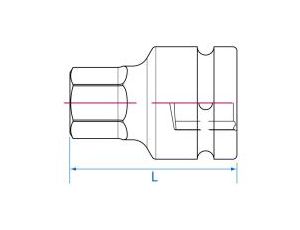King Tony - NASADKA UDAROWA Z KOŃCÓWKĄ HEX 1