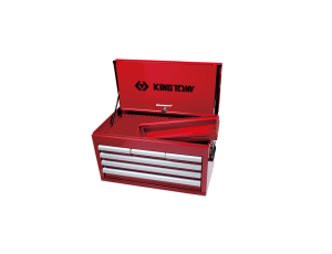 King Tony - SKRZYNKA WARSZTATOWA 6 SZUFLAD (BEZ NARZĘDZI) - CZERWONY, PROWADNICE ŁOŻYSKOWANE - 87411-6B