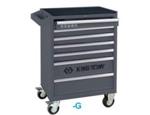 King Tony - WÓZEK WARSZTATOWY 8 SZUFLAD (BEZ NARZĘDZI) - SZARY - 87437-8B-G