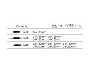 King Tony - ZESTAW 11cz. PUNKTAK 6mm, WYBIJAKI 2 - 8mm, POBIJAKI 4 - 8mm, WKŁAD DO WÓZKA - 9-1011GP