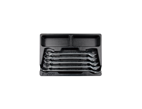 King Tony - ZESTAW KLUCZY PŁASKO-OCZKOWYCH 5cz. 27 - 32mm, WKŁAD DO WÓZKA - 9-1205MR