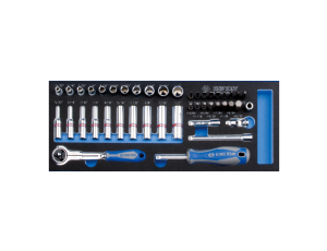 King Tony - ZESTAW NASADEK I BITÓW CALOWYCH 1/4