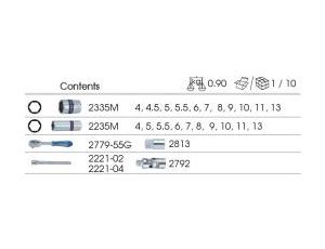 King Tony - ZESTAW NASADEK 1/4