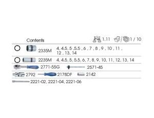 King Tony - ZESTAW NASADEK 1/4