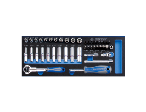 King Tony - ZESTAW NASADEK I BITÓW CALOWYCH 1/4