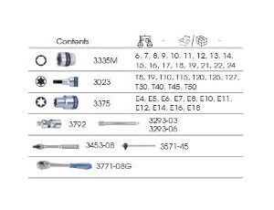 King Tony - ZESTAW NASADEK 3/8