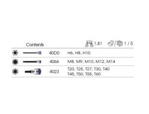 King Tony - ZESTAW NASADEK 1/2
