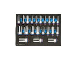 King Tony - ZESTAW NASADEK DŁUGICH 6-kąt. 1/2