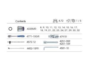 King Tony - ZESTAW NASADEK 1/2