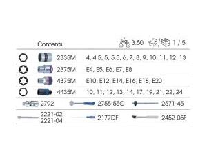 King Tony - ZESTAW NASADEK 1/4