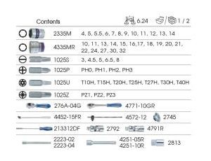 King Tony - ZESTAW NASADEK 1/4