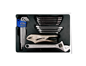 King Tony - ZESTAW NARZĘDZI 20cz. - KLUCZE PŁASKO-OCZKOWE Z GRZECHOTKĄ JEDNOKIERUNKOWĄ 5cz. 8 - 14mm, IMBUSY 9 szt. 1120, WKŁAD DO WÓZKA - 9-91120MR - image 2