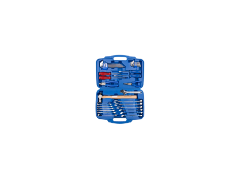 King Tony - ZESTAW NARZĘDZI 37 CZ. WKRĘTAKI, KLUCZE, MŁOTEK, SZCZYPCE, IMBUSY, WALIZKA - 90337MR