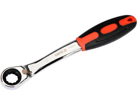 YATO - KLUCZ OCZKOWY ODGIĘTY Z GRZECHOTKĄ 12MM - YT-02374 - 2