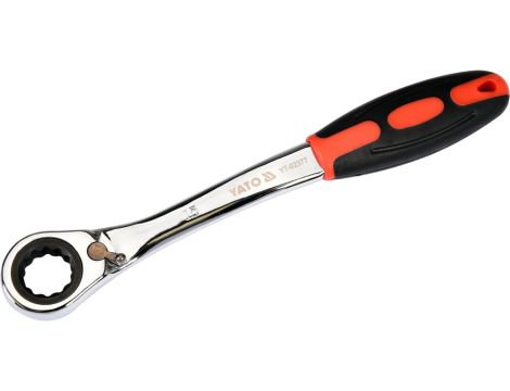 YATO - KLUCZ OCZKOWY ODGIĘTY Z GRZECHOTKĄ 15MM - YT-02377 - 2