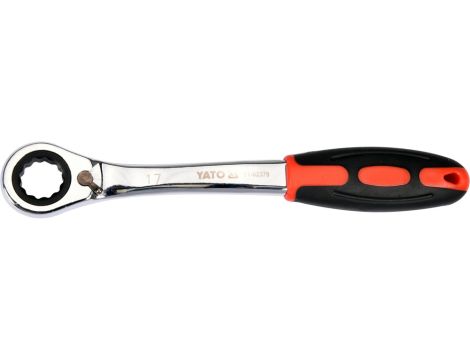 YATO - KLUCZ OCZKOWY ODGIĘTY Z GRZECHOTKĄ 17MM - YT-02379