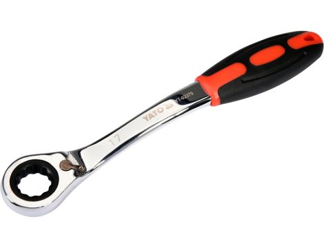 YATO - KLUCZ OCZKOWY ODGIĘTY Z GRZECHOTKĄ 17MM - YT-02379 - 2