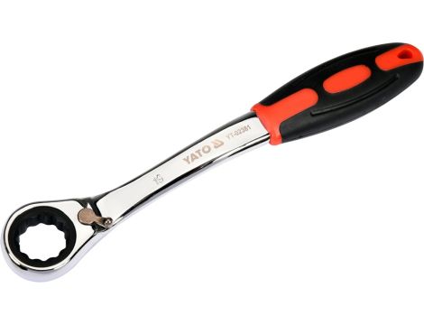 YATO - KLUCZ OCZKOWY ODGIĘTY Z GRZECHOTKĄ 19MM - YT-02381 - 2