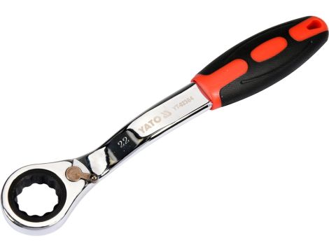 YATO - KLUCZ OCZKOWY ODGIĘTY Z GRZECHOTKĄ 22MM - YT-02384 - 2
