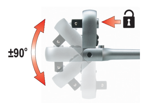 YATO - GRZECHOTKA UCHYLNA Z BLOKADĄ  1/2" Cr-V - YT-0327 - 5