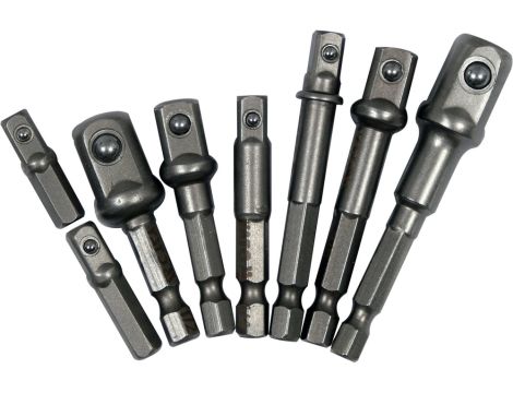 YATO - ZESTAW ADAPTERÓW HEX DO NASADEK 8 SZT. - YT-04639