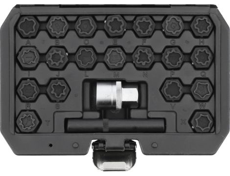 YATO - ZESTAW NASADEK DO ŚRUB  ZABEZPIECZAJĄCYC - YT-060304