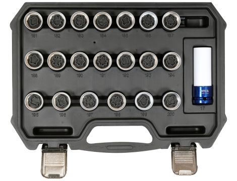 YATO - ZESTAW NASADEK DO ŚRUB  ZABEZPIECZAJĄCYC - YT-060306