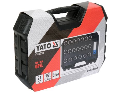 YATO - ZESTAW NASADEK DO ŚRUB  ZABEZPIECZAJĄCYC - YT-060306 - 4