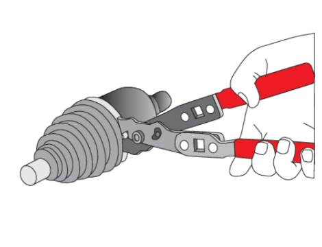 YATO - SZCZYPCE DO OPASEK OSŁONY PRZEGUBU - YT-0606 - 2