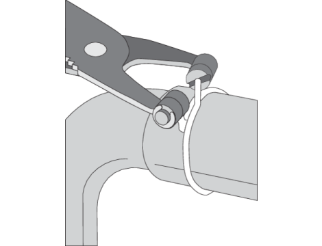 YATO - SZCZYPCE WYGIĘTE DO OPASEK ROZPRĘŻNYCH - YT-0651 - 2