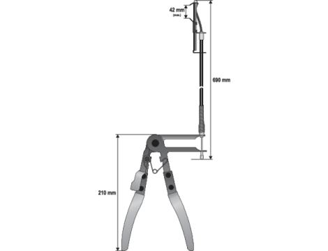 YATO - SZCZYPCE Z LINKĄ DO OPASEK ZACISKOWYCH - YT-0677 - 2