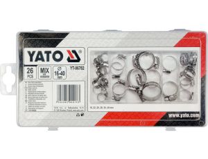 YATO - 26 SZT OBEJMY SKRĘCANE MIX ROZMIARÓW - YT-06782 - image 2