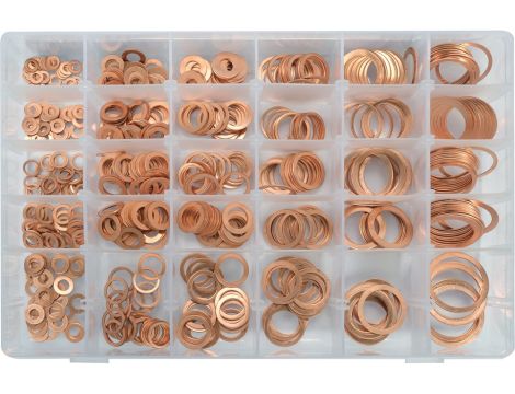 YATO - ZESTAW PODKŁADEK MIEDZIANYCH 580  SZT. - YT-068711