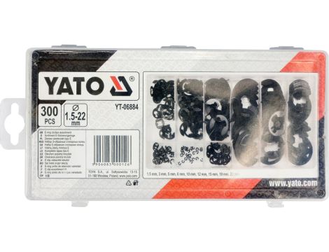 YATO - 300 SZT ZAWLECZKI TYPU E. MIX RODZAJÓW - YT-06884 - 2