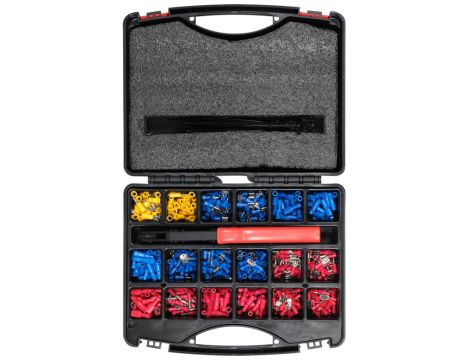 YATO - ZESTAW ZŁĄCZY ELEKTRYCZNYCH Z ZACISKARKĄ - YT-068920