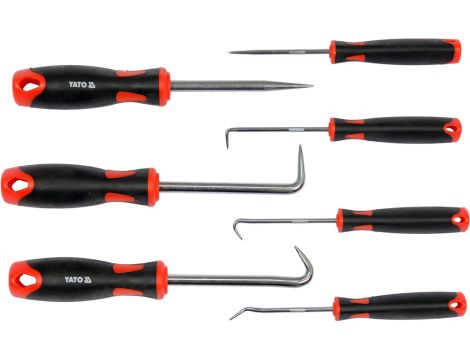 YATO - ZESTAW HACZYKÓW Z RĘKOJEŚCIĄ 7 CZ. - YT-08425