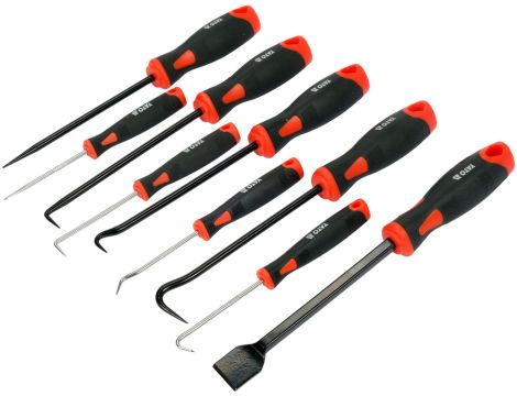 YATO - ZESTAW HACZYKÓW Z RĘKOJEŚCIĄ 9 CZ. - YT-08426 - 2