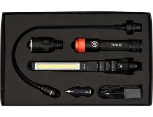 YATO - LAMPA WARSZTATOWA 3W1 W WALIZCE 380LM - YT-08521 - image 2