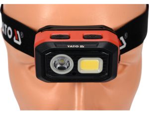 YATO - LATARKA CZOŁOWA 500LM,AKU/3XAAA,CZ.RUCHU - YT-08593 - image 2