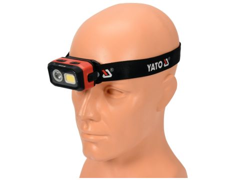 YATO - LATARKA CZOŁOWA 500LM,AKU/3XAAA,CZ.RUCHU - YT-08593 - 4