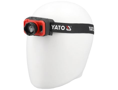 YATO - LATARKA CZOŁOWA 600LM AKU, CZUJNIK RUCH - YT-085941 - 2
