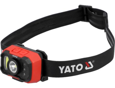 YATO - LATARKA CZOŁOWA 1000LM AKU,CZUJNIK RUCHU - YT-085942
