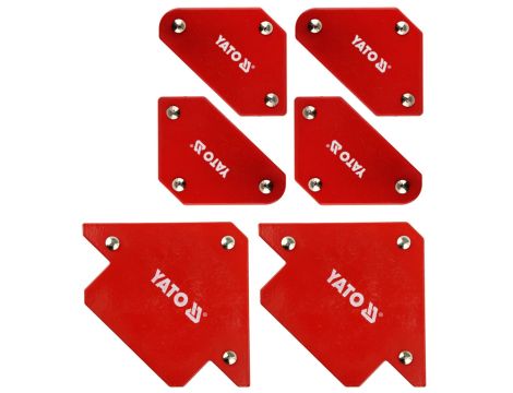 YATO - ZESTAW 6 SZT. SPAW. KĄTOWNIKÓW MAGNET. - YT-08678