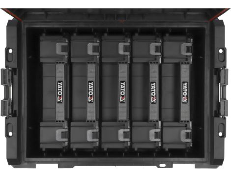 YATO - SKRZYNIA Z ORGANIZERAMI 5SZT 23B3N S12 - YT-09163 - 3