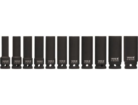 YATO - NASADKI UDAR. GŁĘBOKIE 1/2 11SZT 10-24MM - YT-1054