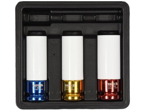 YATO - ZESTAW NASADEK DO ALU FELG 17-19-21MM - YT-1056