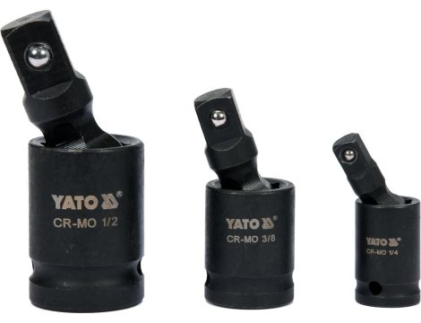 YATO - ZESTAW PRZEGUBÓW UDAROWYCH 1/4" 3/8" 1/2 - YT-10643 - 2