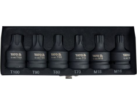 YATO - ZESTAW UDAR. KLUCZY TRZPIEN. TORX/SPLINE - YT-10653