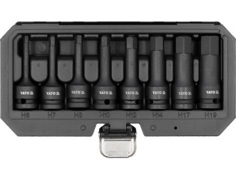 YATO - ZESTAW TRZPIEN. KLUCZY UDAR. HEX 8CZ. - YT-1066